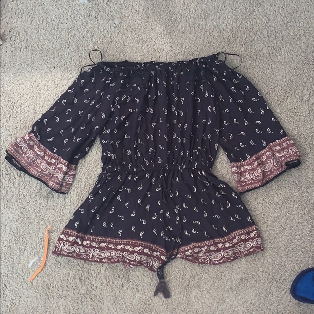 Off the shoulder romper